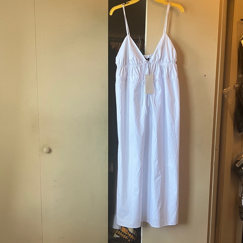 Zara White Maxi Dress
